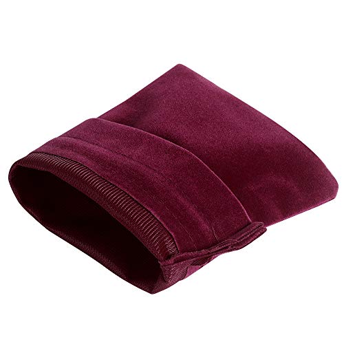 Wine Red 5x7 Inch Velvet Drawstring Gift Bags - Pack of 100 for Wedding & Party Favors