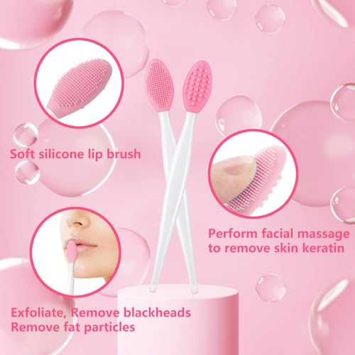 Silicone Facial Cleansing Brush and Lip Exfoliator 10-Pack