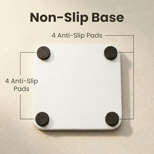 NiuYichee White Diatomite Coasters - 4PCS Quick-Drying Soap Dishes