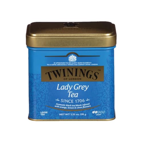 Twinings Lady Grey Loose Leaf Black Tea - Citrus, Pack of 6, 3.53oz