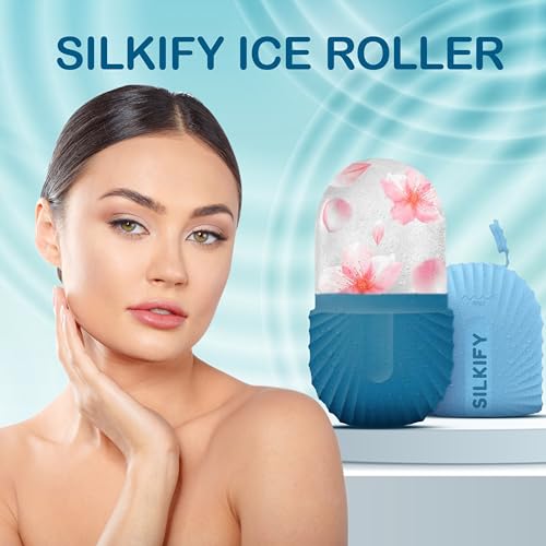 Silkify Ice Face Roller Mold - Reusable Silicone Facial Massager for Depuffing and Skin Care