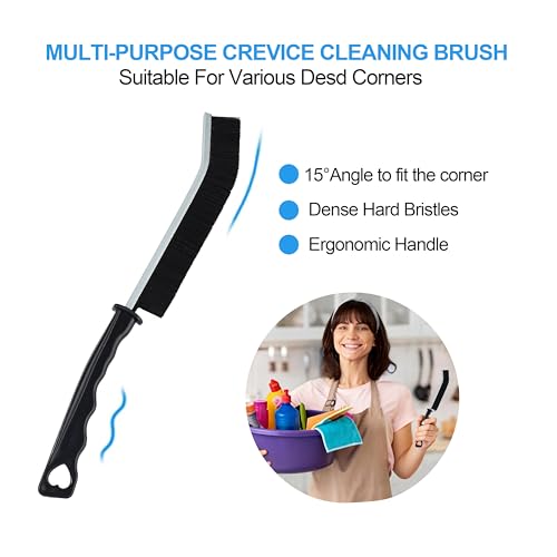 6-Piece Hard Bristle Cleaning Brush Set for Tight Spaces