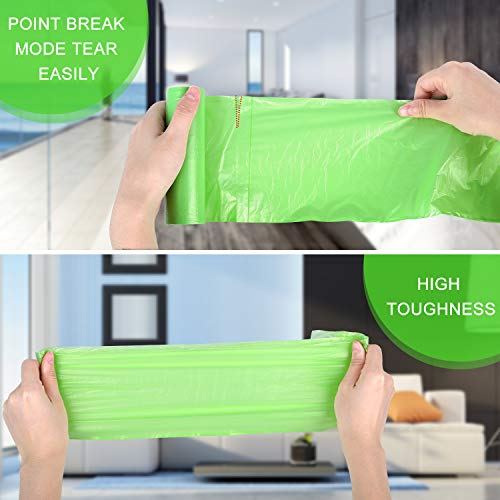 MAVGV 4 Gallon Green Trash Bags - 100 Pack Strong Wastebasket Liners