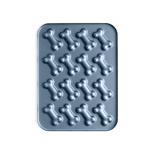Nordic Ware Formed Puppy Love Treat Pan, 16 Cavities, Twilight Blue