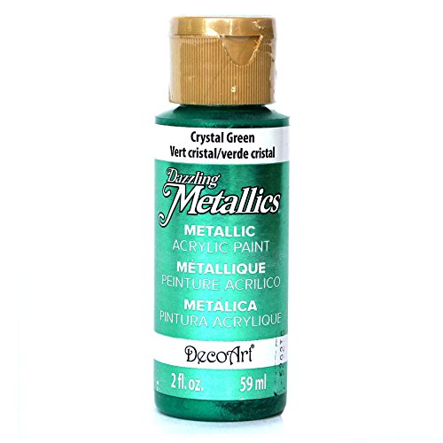 DecoArt Dazzling Metallics 2-Ounce Green Acrylic Paint