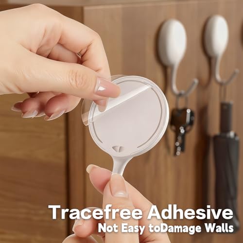 Self-Adhesive Hooks - No Drill Removable Wall Hooks for Home