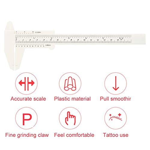 Salmue Adjustable Eyebrow Tattoo Ruler Golden Ratio Microblading Caliper
