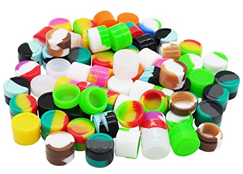 Pearwell 20-Pack 2ml Silicone Wax Containers - Non-Stick Assorted Colors