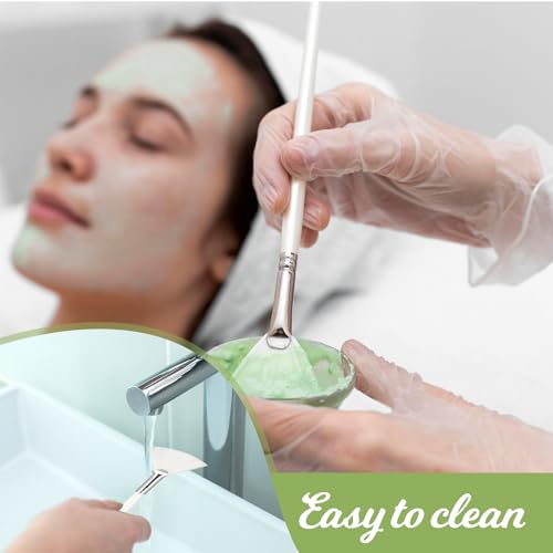Abeillo 4 Pcs Facial Fan Brushes - Soft Esthetician Makeup Applicator