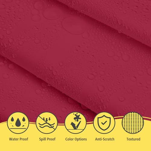 84in Round Cerise Plastic Tablecloth - Premium Quality Disposable Cover