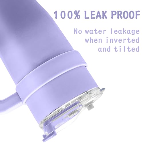 30/40 oz Tumbler Replacement Lids,1pack Spill Proof Straw Lids for YETI,Old Style RTIC,Ozark Trail and More,for Travel Tumblers,Stainless Steel Tumblers,Straw and Sippy Friendly(Purple)