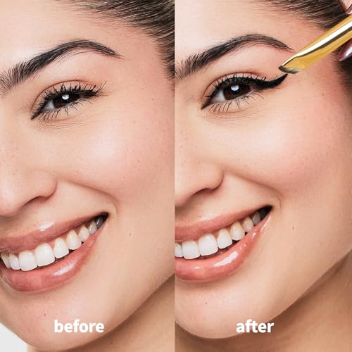 MSQ Fine Angled Eyeliner Brush - Ultra Thin Sickle Shape Eye Makeup Tool