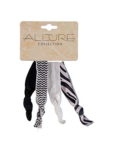 Allure Multi-Colored Fabric Ponytail Holders - 16 Piece Pack