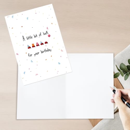 Cute Ladybug Birthday Card with Envelope for Friends and Family
