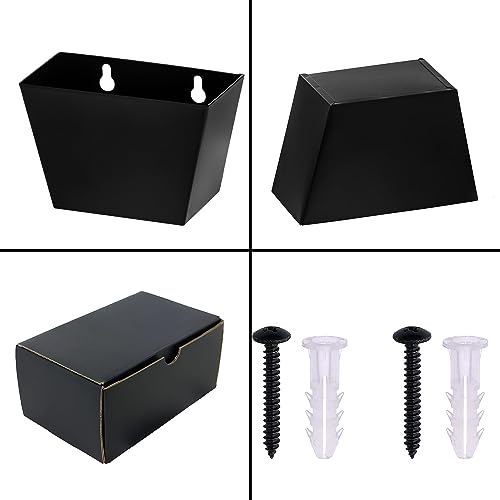 HAIICEN Black Wall Mounted Stainless Steel Bottle Cap Catcher 5" - Holds 75+ Caps