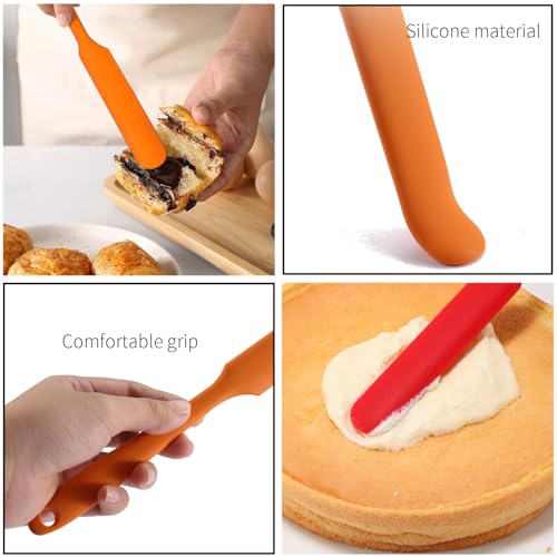 Patty Both 3-Piece Silicone Jar Spatula Set - Heat Resistant Kitchen Utensils