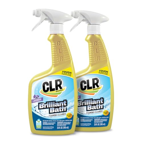 CLR Brilliant Foaming Bathroom Cleaner Spray, 26 oz (2 Pack)