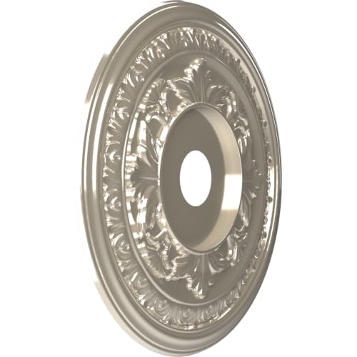 Ekena Millwork 22" PVC Ceiling Medallion in Bright Chrome