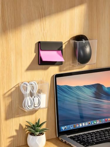 Magnetic Sticky Note Dispenser - 3x3 Inch Metal Organizer for Office & Home