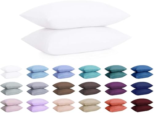 Mattress-Homes Queen Pillowcases Set of 4, Breathable Cotton Bed Covers