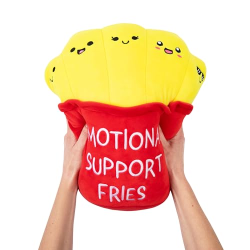 Emotional Support Jumbo Fries Plush Toy - Soft Cuddly Pillow