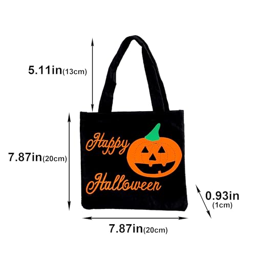Halloween Trick or Treat Bags - 2 Pack Pumpkin & Spider Candy Holders