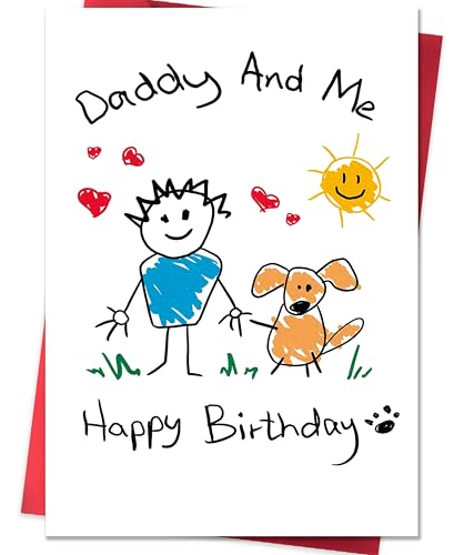 IDU Dog Dad Birthday Card ZN385 | Heartwarming Pet-Themed Design