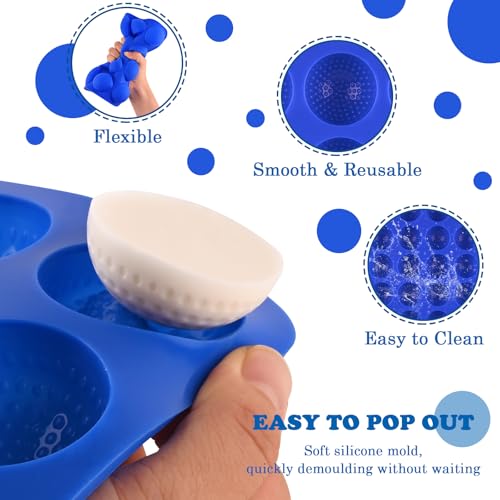 Silicone Golf Ball Cake Pop Mold - 2 Pack 3D Sphere Molds