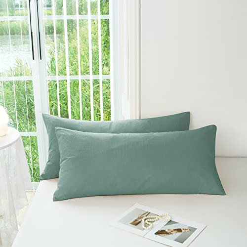 MILDLY Sage Green Body Pillowcase - 20x54 Inches, Soft Microfiber
