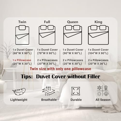 Christmas King Size Duvet Cover Set with Truck & Checkered Design - Rustic Holiday Bedding 3Pcs