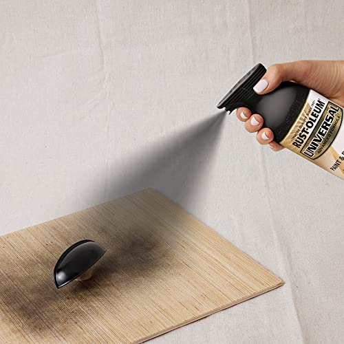 Rust-Oleum Universal All-Surface Spray Paint, Gloss Black, 12 oz
