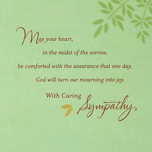 Hallmark Religious Sympathy Card with Foil Accents - 5.8 x 8.3 in
