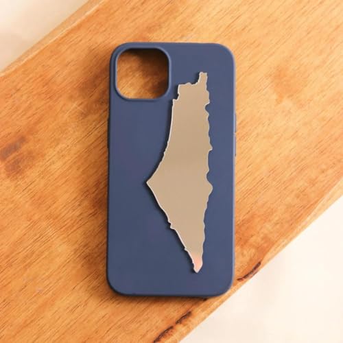 Palestine Map Rearview Mirror Sticker - Unbreakable Acrylic Mini Mirror