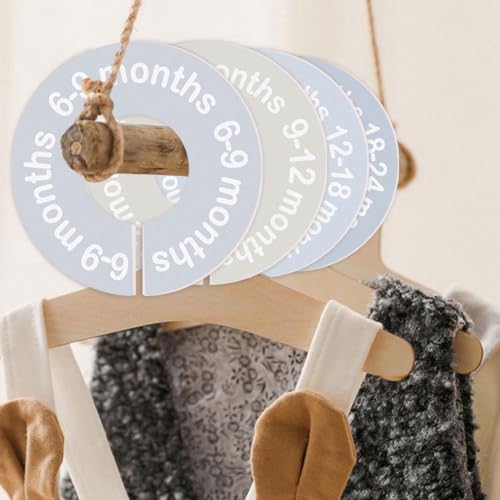 Cephira Blue Baby Closet Dividers - 8 Pack for 0-24 Months