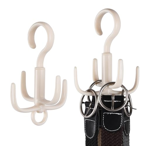 360° Rotatable Tie Hanger Organizer - 2 Piece Set for Closet