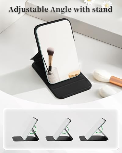 VPU Foldable Portable Makeup Mirror - Slim Handheld Travel Mirror