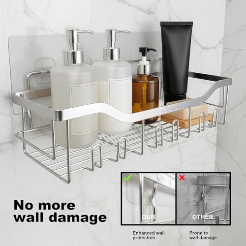 Heavy Duty Adhesive Shower Caddy Replacement Strips - 66lb Load Capacity