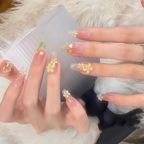 200Pcs Colorful Floral Nail Charms Flatback Resin Flower Gems for DIY Nail Art
