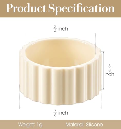 10 Pack Candle Grippers for Taper Candles, Silicone Holders Rings