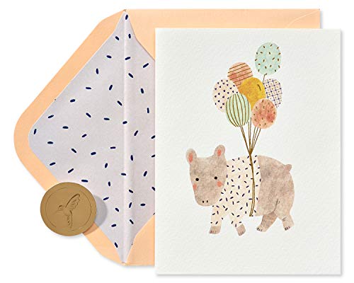 Papyrus Carried Away Birthday Card with Balloons