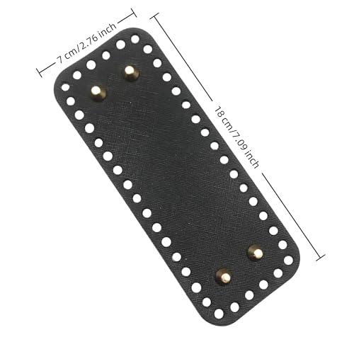 PU Leather Bag Bottom Set - 3 Sizes Rectangle Shapers for DIY Bags