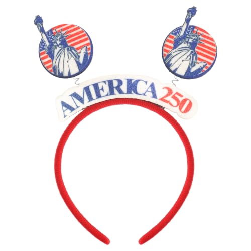 Exacoo USA 250th Anniversary Headband Red White Blue 4th of July Hair Accessory