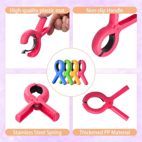 Windproof Beach Towel Clips - 8 Pack Durable Clips for Chairs