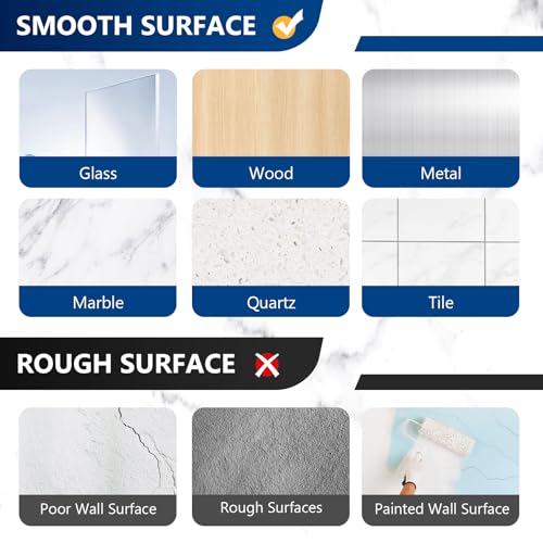 14 Pack Shower Caddy Adhesive Replacement Hooks - Transparent Clear