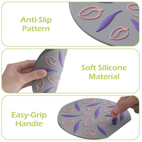 Green 5-Inch Silicone Bathtub Stopper with Suction Cover