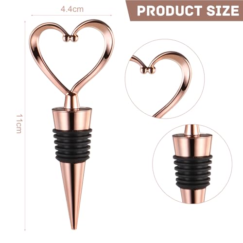 Heart Shape Wine Stoppers - 3 Pack Reusable Bottle Covers