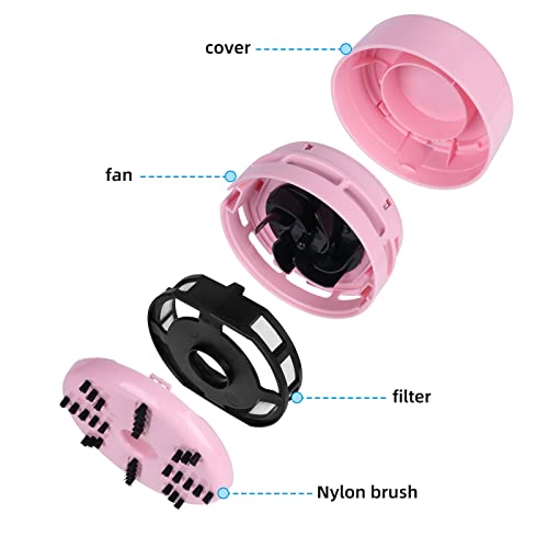 tenwin Mini Desktop Vacuum Cleaner - Portable Cordless Desk Cleaner, Pink