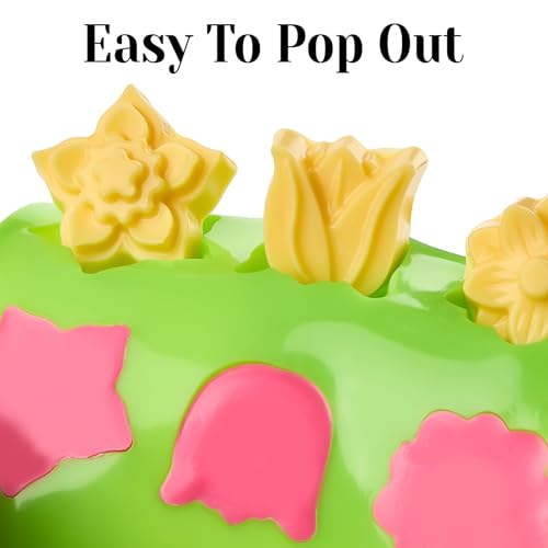 Flower Silicone Molds for Chocolate and Crafts, 6-Piece Food Grade BPA-Free Set