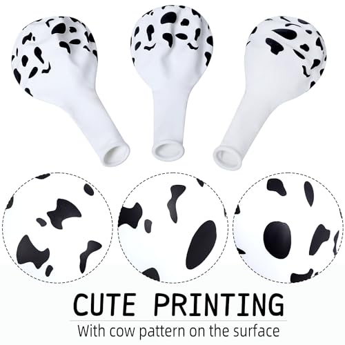 Odourless Cow Print Balloons - 25pcs Farm Party Decorations