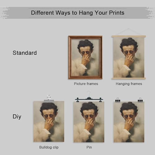 Funny Bathroom Wall Art Set - 2pcs 8x10 Humor Canvas Prints